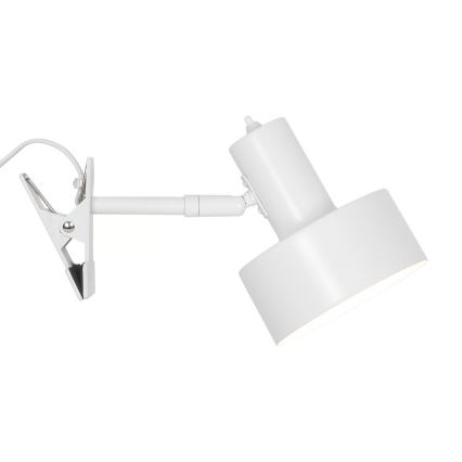 Nordlux - Lampe med klemme MATIS 1xE27/15W/230V hvid