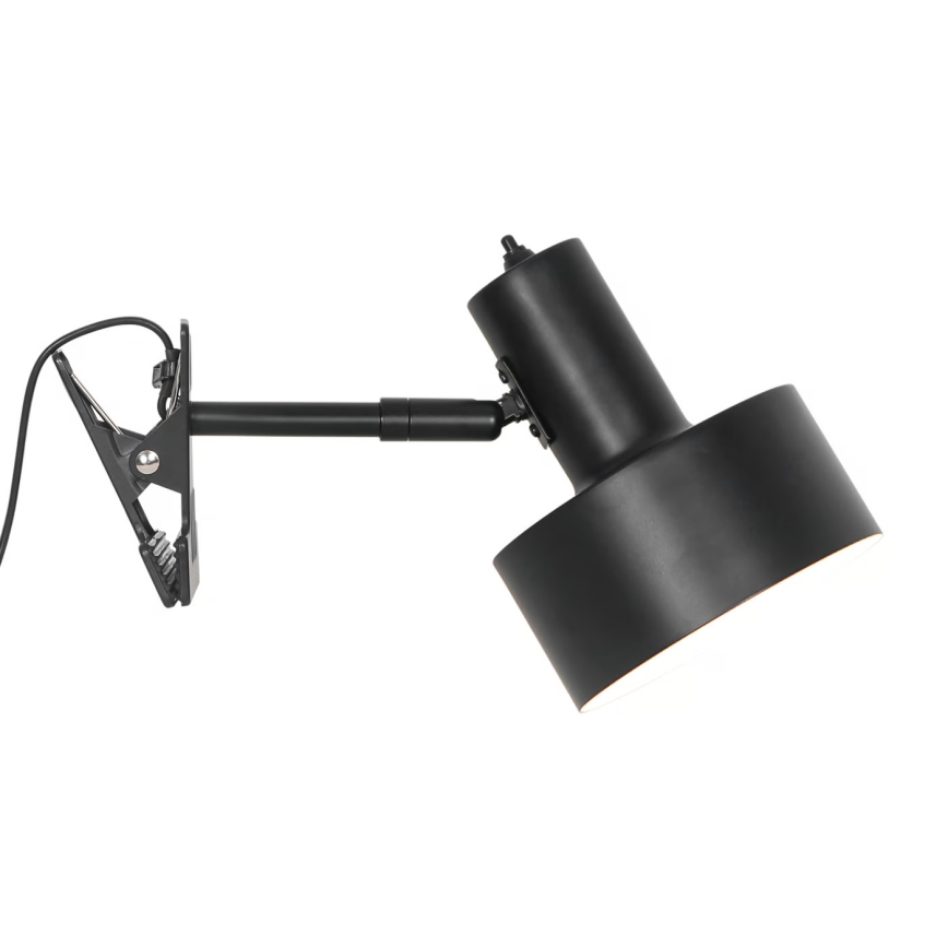 Nordlux - Lampe med klemme MATIS 1xE27/15W/230V sort
