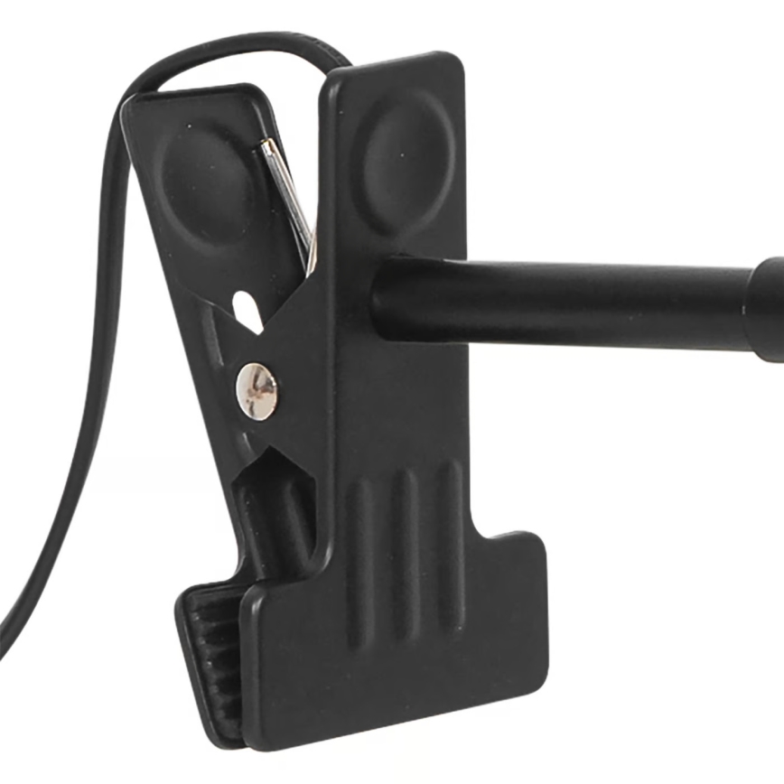 Nordlux - Lampe med klemme MATIS 1xE27/15W/230V sort