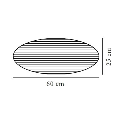 Nordlux - Lampeskærm til pendel VILLO E27 diameter 60 cm grå