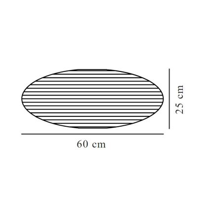 Nordlux - Lampeskærm til pendel VILLO E27 diameter 60 cm hvid