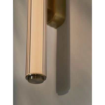 Nordlux - LED-dæmpbar væglampe til badeværelset VIRELLE LED/12W/230V 3000/4000K IP44 messing