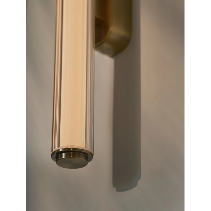 Nordlux - LED-dæmpbar væglampe til badeværelset VIRELLE LED/12W/230V 3000/4000K IP44 messing