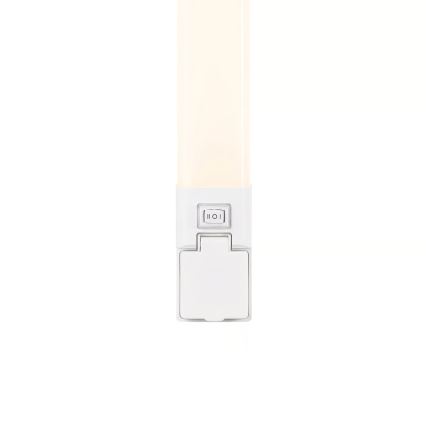 Nordlux - LED dæmpbar badeværelsesspejlbelysning med stikkontakt SJAVER LED/15W/230V IP44 60 cm hvid