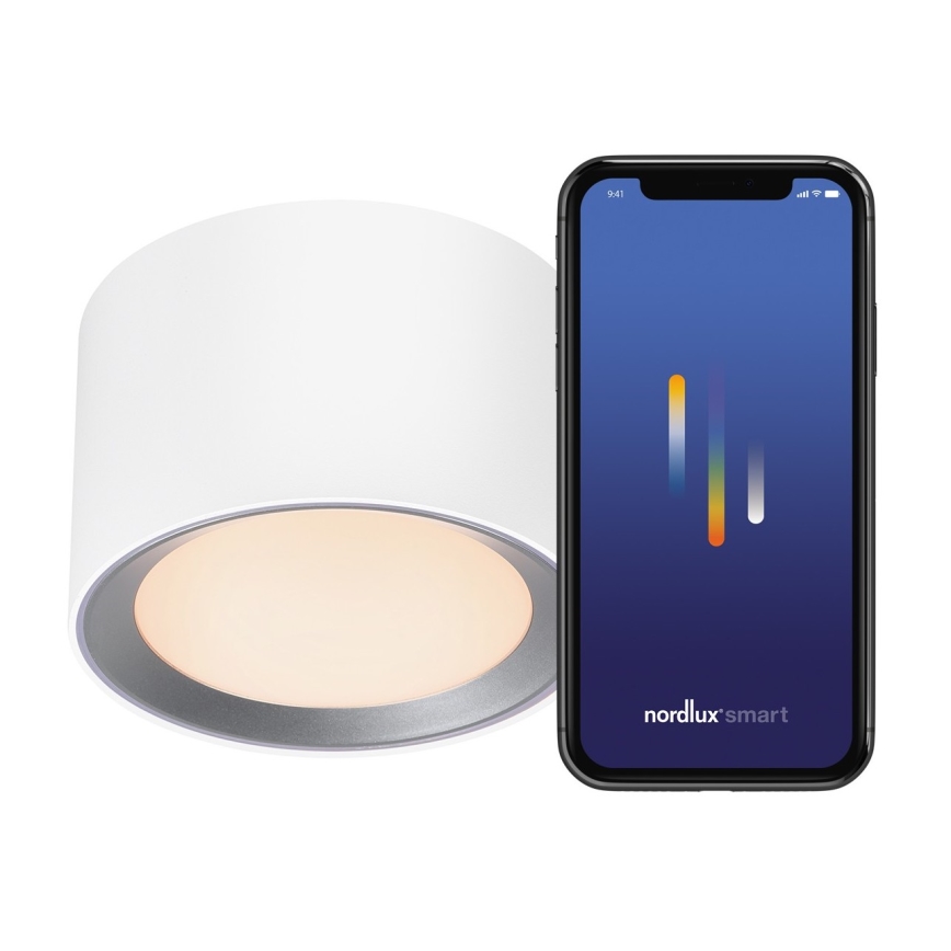Nordlux - LED spotlampe til badeværelse dæmpbar LANDON SMART LED/8W/230V 2700-6500K IP44 hvid