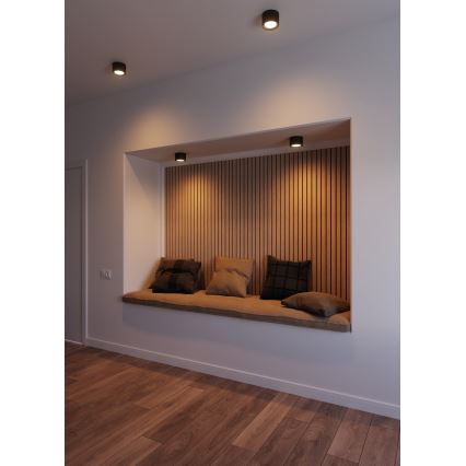Nordlux - LED Dæmpbar badeværelse spotlampe LANDON SMART LED/8W/230V 2700-6500K IP44 sort