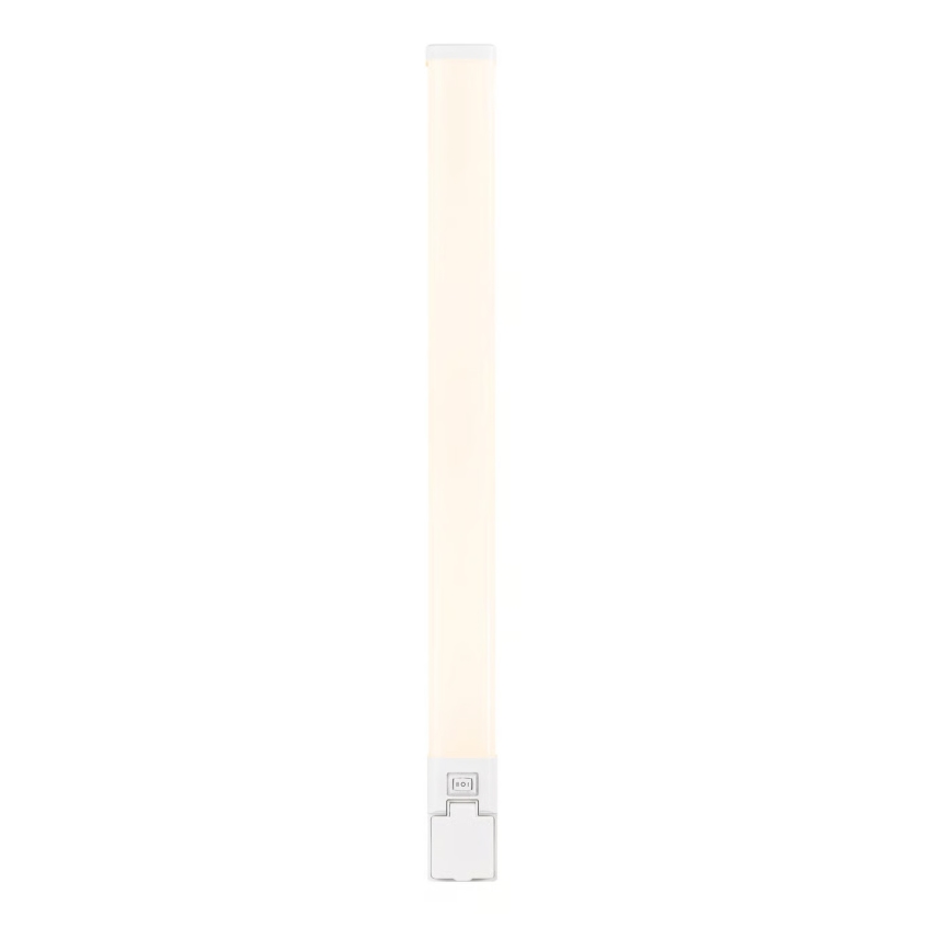Nordlux - LED-belysning til badeværelsesspejl med stikkontakt SJAVER LED/15W/230V IP44 60 cm hvid