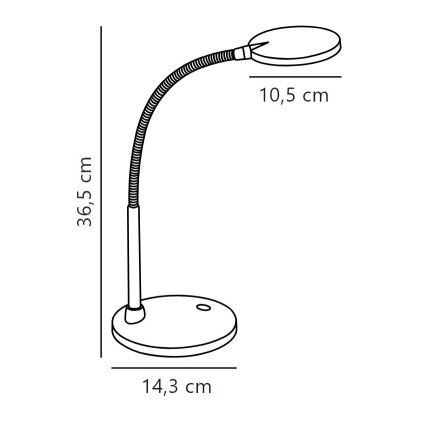 Nordlux - LED bordlampe DOVE LED/4,5W/230V