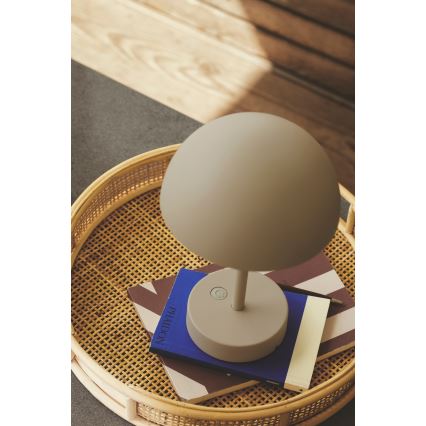 Nordlux - LED Dæmpbar rechargeable udendørs bordlampe ELLEN LED/2,8W/3,7V IP44 beige