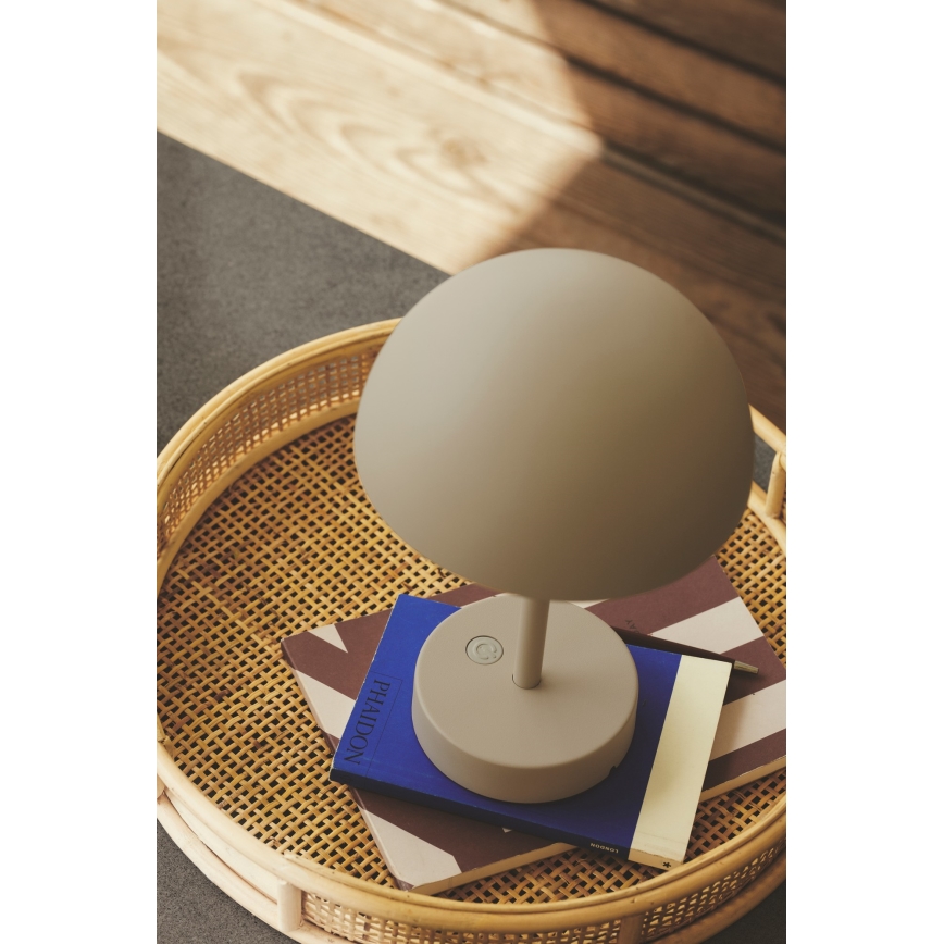 Nordlux - LED Dæmpbar rechargeable udendørs bordlampe ELLEN LED/2,8W/3,7V IP44 beige