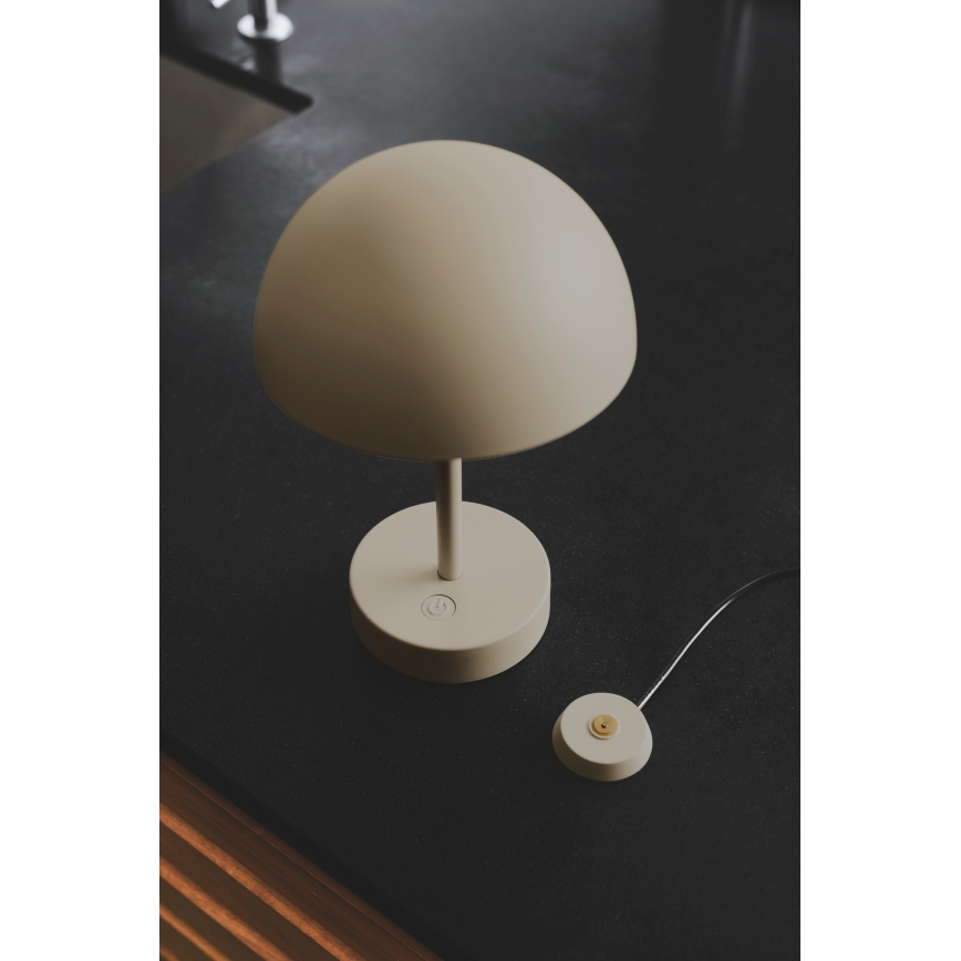 Nordlux - LED Dæmpbar rechargeable udendørs bordlampe ELLEN LED/2,8W/3,7V IP44 beige