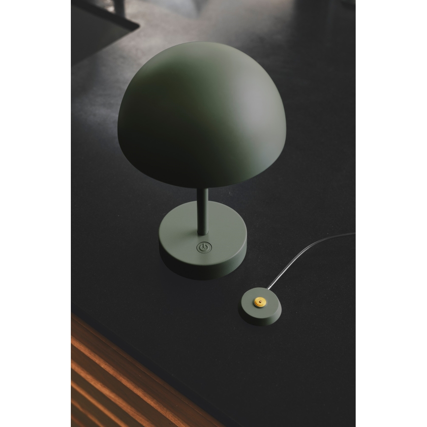 Nordlux - LED Dæmpbar rechargeable udendørs bordlampe ELLEN LED/2,8W/3,7V IP44 grøn