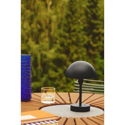 Nordlux - LED Dæmpbar rechargeable udendørs bordlampe ELLEN LED/2,8W/3,7V IP44 sort