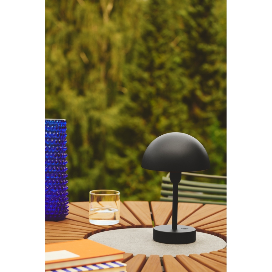 Nordlux - LED Dæmpbar rechargeable udendørs bordlampe ELLEN LED/2,8W/3,7V IP44 sort