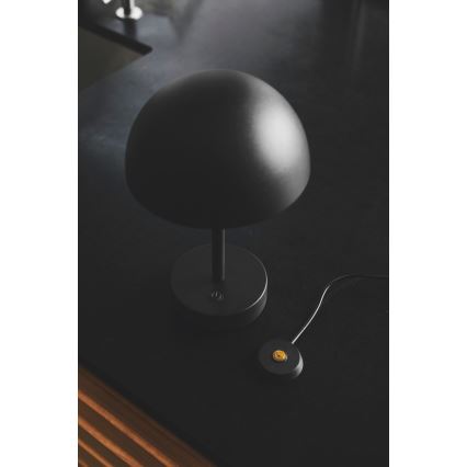 Nordlux - LED Dæmpbar rechargeable udendørs bordlampe ELLEN LED/2,8W/3,7V IP44 sort