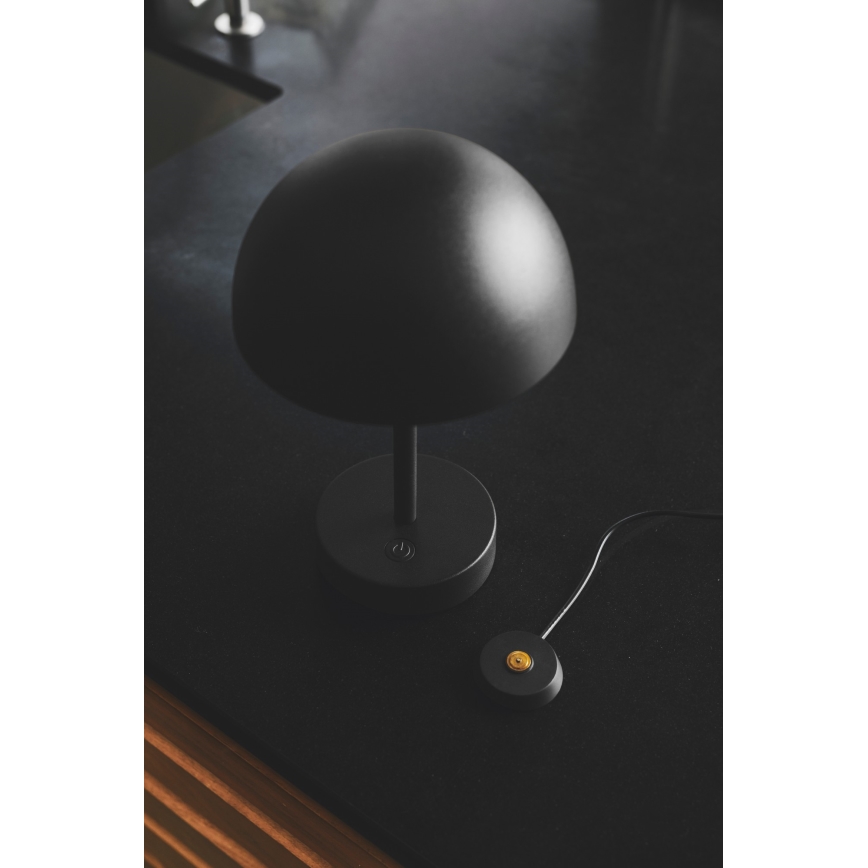 Nordlux - LED Dæmpbar rechargeable udendørs bordlampe ELLEN LED/2,8W/3,7V IP44 sort
