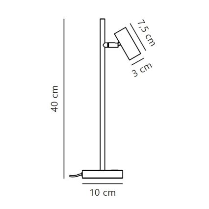 Nordlux - LED bordlampe dæmpbar OMARI LED/3,2W/230V hvid