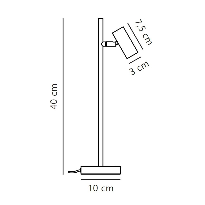 Nordlux - LED bordlampe dæmpbar OMARI LED/3,2W/230V sort