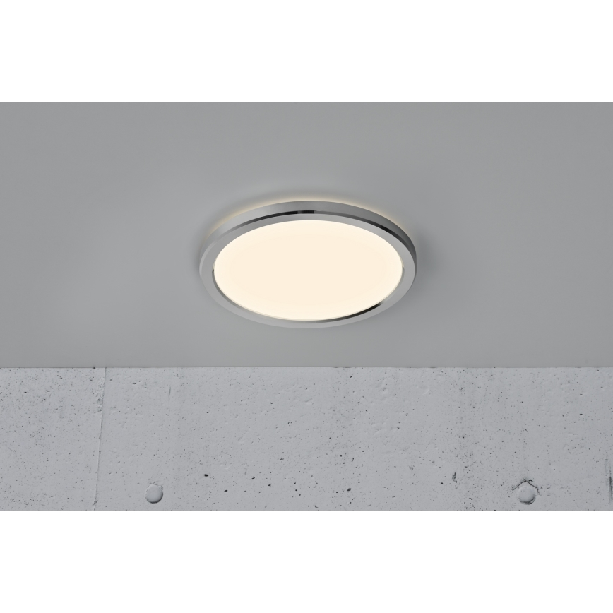 Nordlux - Dæmpbar LED-badeværelsesloftlampe OJA LED/14,5W/230V 3000/4000K IP54 Ø 30 cm