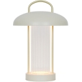 Nordlux - LED dæmpbar genopladelig berøringsbetjent bordlampe MIRANO LED/3W/3,7V beige