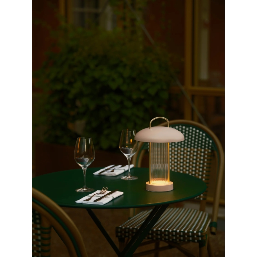 Nordlux - LED dæmpbar, genopladelig berøringsbetjent bordlampe MIRANO LED/3W/3,7V rosa