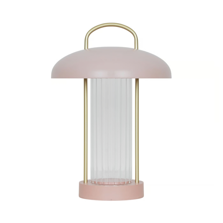 Nordlux - LED dæmpbar, genopladelig berøringsbetjent bordlampe MIRANO LED/3W/3,7V rosa