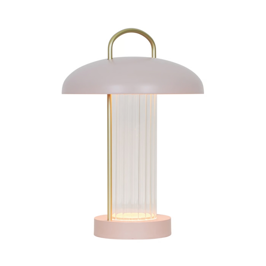 Nordlux - LED dæmpbar, genopladelig berøringsbetjent bordlampe MIRANO LED/3W/3,7V rosa