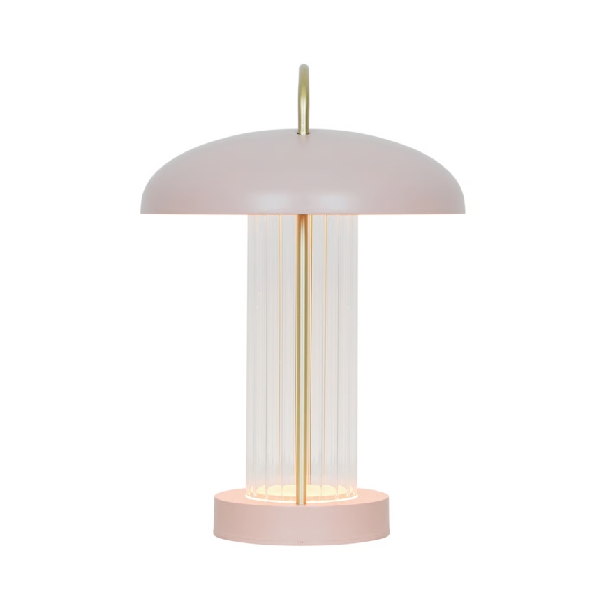 Nordlux - LED dæmpbar, genopladelig berøringsbetjent bordlampe MIRANO LED/3W/3,7V rosa