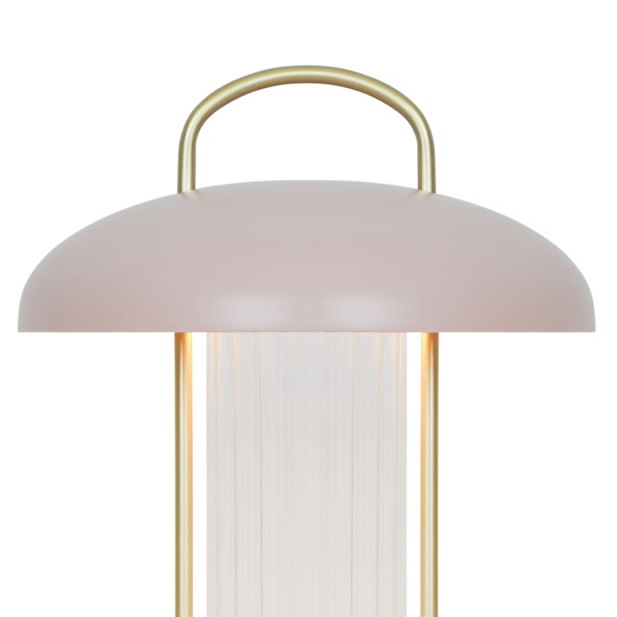 Nordlux - LED dæmpbar, genopladelig berøringsbetjent bordlampe MIRANO LED/3W/3,7V rosa
