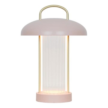 Nordlux - LED dæmpbar, genopladelig berøringsbetjent bordlampe MIRANO LED/3W/3,7V rosa
