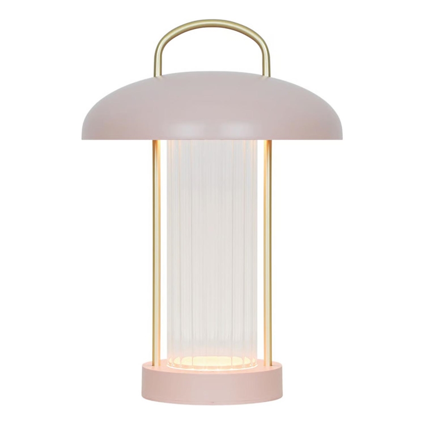 Nordlux - LED dæmpbar, genopladelig berøringsbetjent bordlampe MIRANO LED/3W/3,7V rosa
