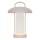 Nordlux - LED dæmpbar, genopladelig berøringsbetjent bordlampe MIRANO LED/3W/3,7V rosa