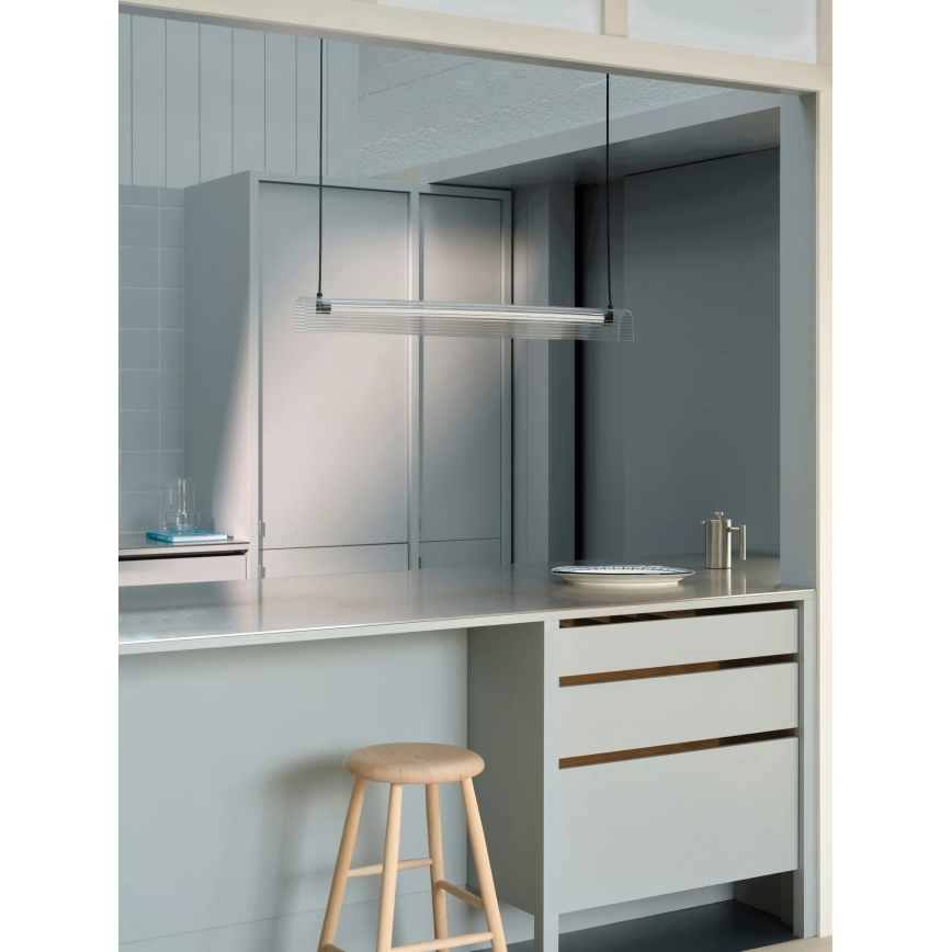 Nordlux - Dæmpbar LED-pendel på kabel ALIANI LED/20W/230V 3000K 100 cm sort/klar
