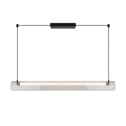 Nordlux - Dæmpbar LED-pendel på kabel ALIANI LED/20W/230V 3000K 100 cm sort/klar
