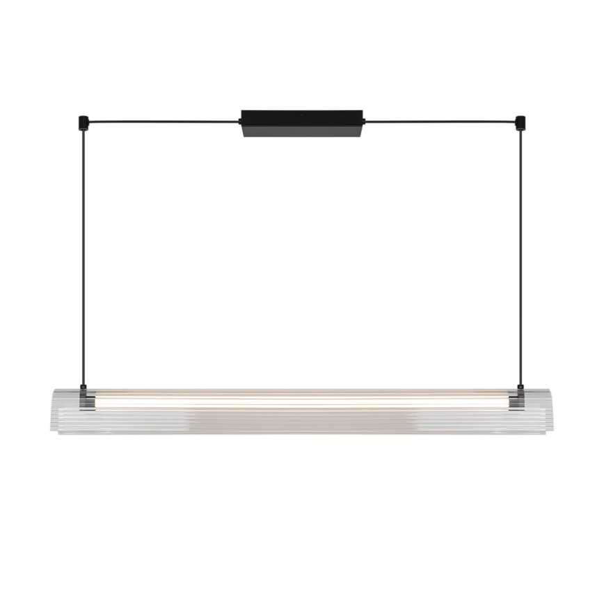 Nordlux - Dæmpbar LED-pendel på kabel ALIANI LED/20W/230V 3000K 100 cm sort/klar