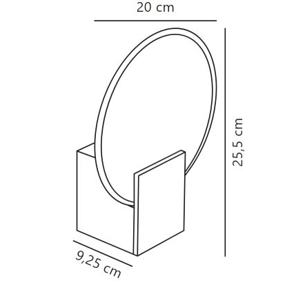 Nordlux - LED Dæmpbar væglampe til badeværelse HESTER LED/9,5W/230V IP44 hvid