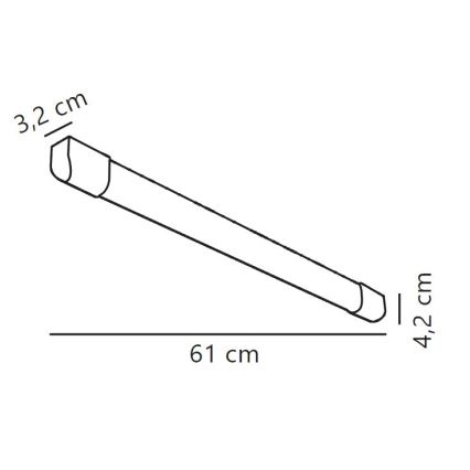 Nordlux - LED Fluorescerende lampe ARLINGTON LED/10W/230V 61 cm