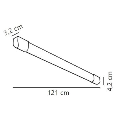 Nordlux - LED Fluorescerende lampe ARLINGTON LED/18W/230V 121 cm