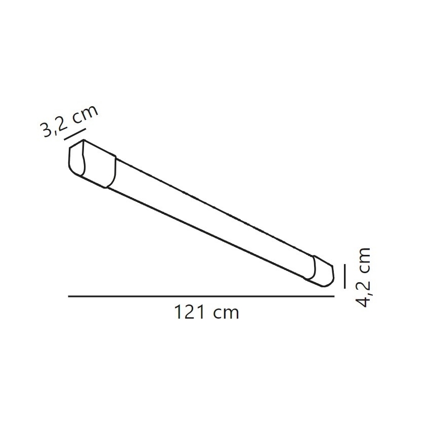 Nordlux - LED Fluorescerende lampe ARLINGTON LED/18W/230V 121 cm