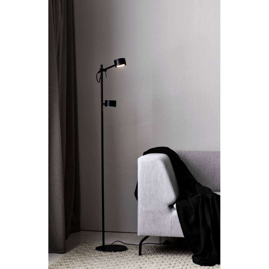 Nordlux - LED gulvlampe dæmpbar CLYDE 2xLED/4W/230V