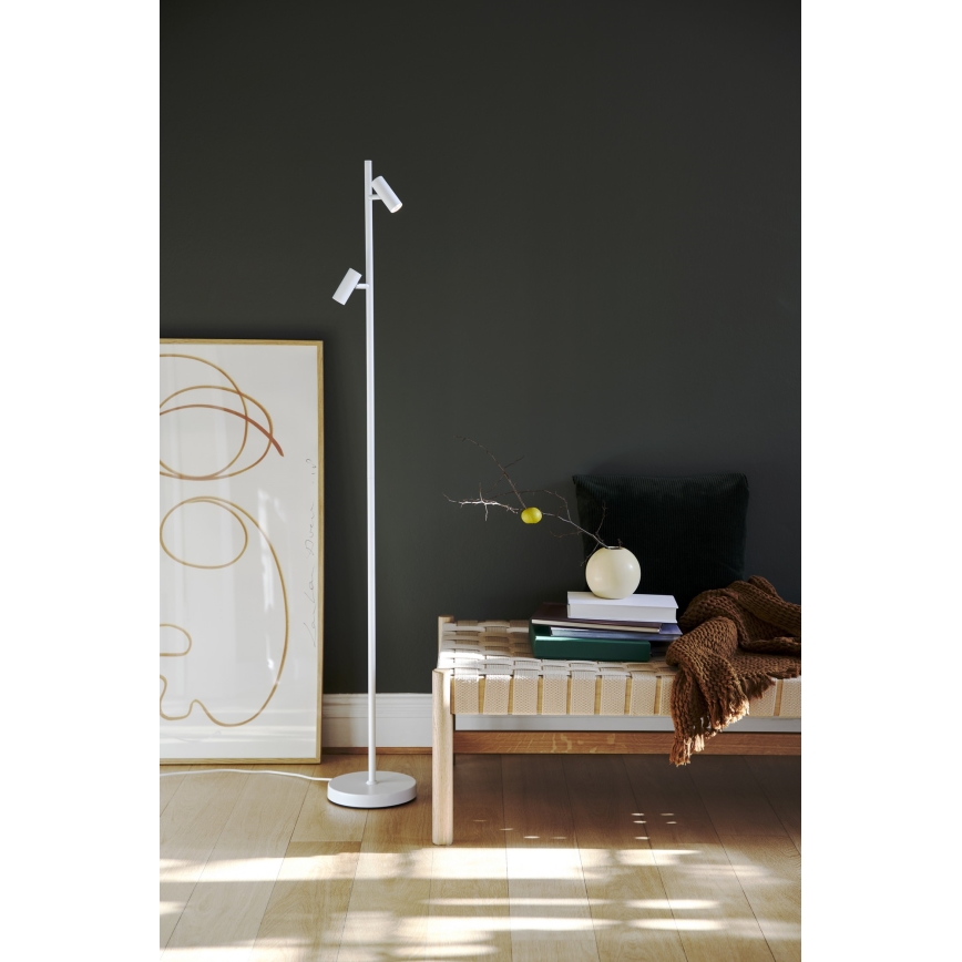 Nordlux - LED Dæmpbar touch-funktion gulvlampe OMARI 2xLED/3,2W/230V hvid