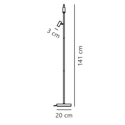 Nordlux - LED Dæmpbar touch-funktion gulvlampe OMARI 2xLED/3,2W/230V hvid