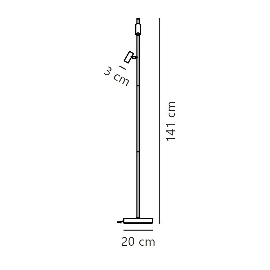 Nordlux - LED Dæmpbar touch-funktion gulvlampe OMARI 2xLED/3,2W/230V hvid