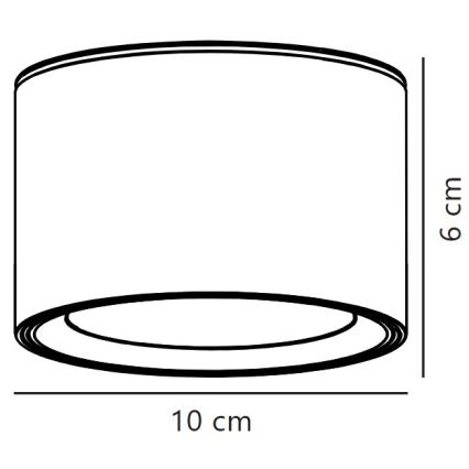 Nordlux - LED loftlampe dæmpbar FALLON LED/5,5W/230V 2700K diameter 10 cm hvid