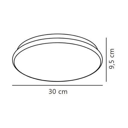 Nordlux - LED loftlampe til badeværelset MONTONE LED/10W/230V IP44 Ø 30 cm