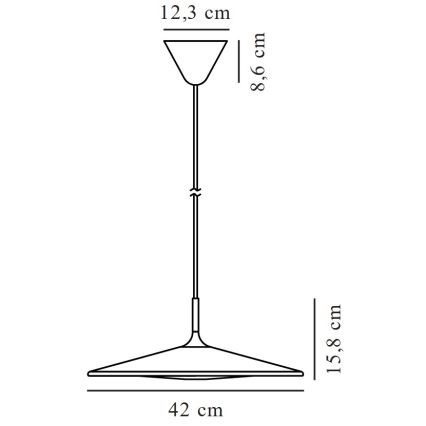 Nordlux - LED pendel dæmpbar BALANCE LED/230V 2700K sort