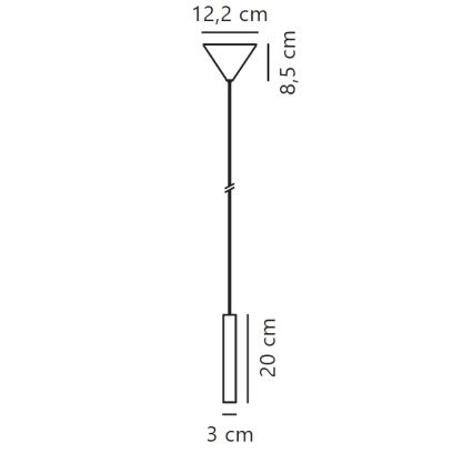 Nordlux - LED pendel dæmpbar OMARI LED/4,4W/230V hvid