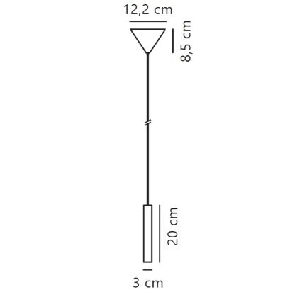 Nordlux - LED pendel dæmpbar OMARI LED/4,4W/230V sort