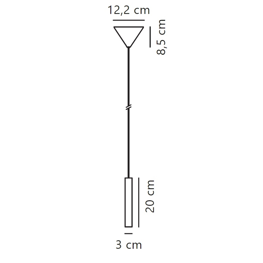 Nordlux - LED pendel dæmpbar OMARI LED/4,4W/230V sort