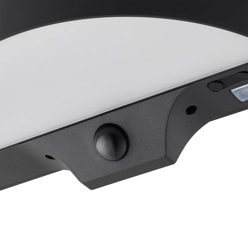 Nordlux - LED solcelle væglampe med sensor MONAY LED/5W/5V 3000K IP44 2000 mAh sort